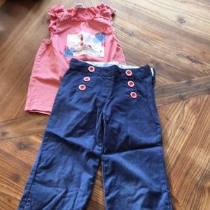 4th Of July Janie and Jack sailor pants and top!